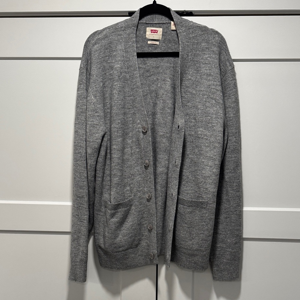 Levi's Charcoal Button-Up Cardigan